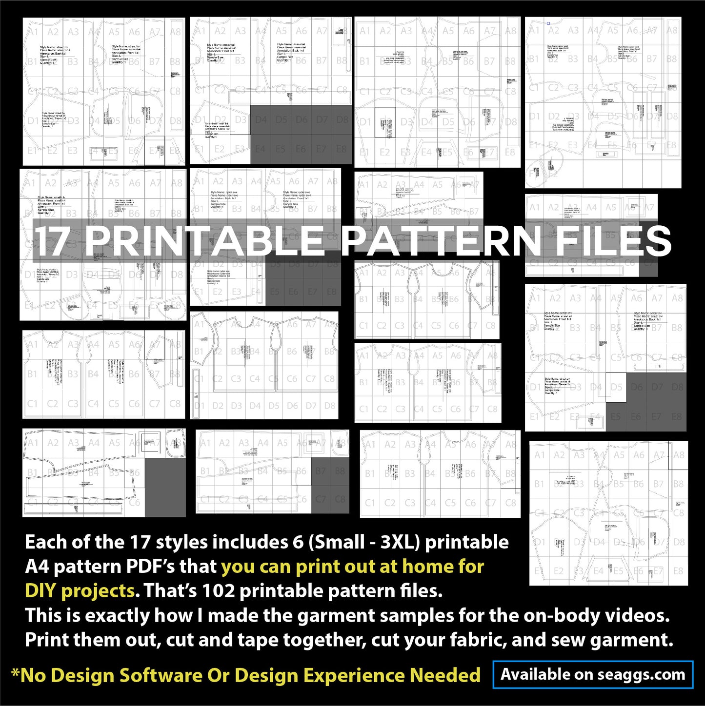 Seaggs Pattern Pack COMPLETE BUNDLE