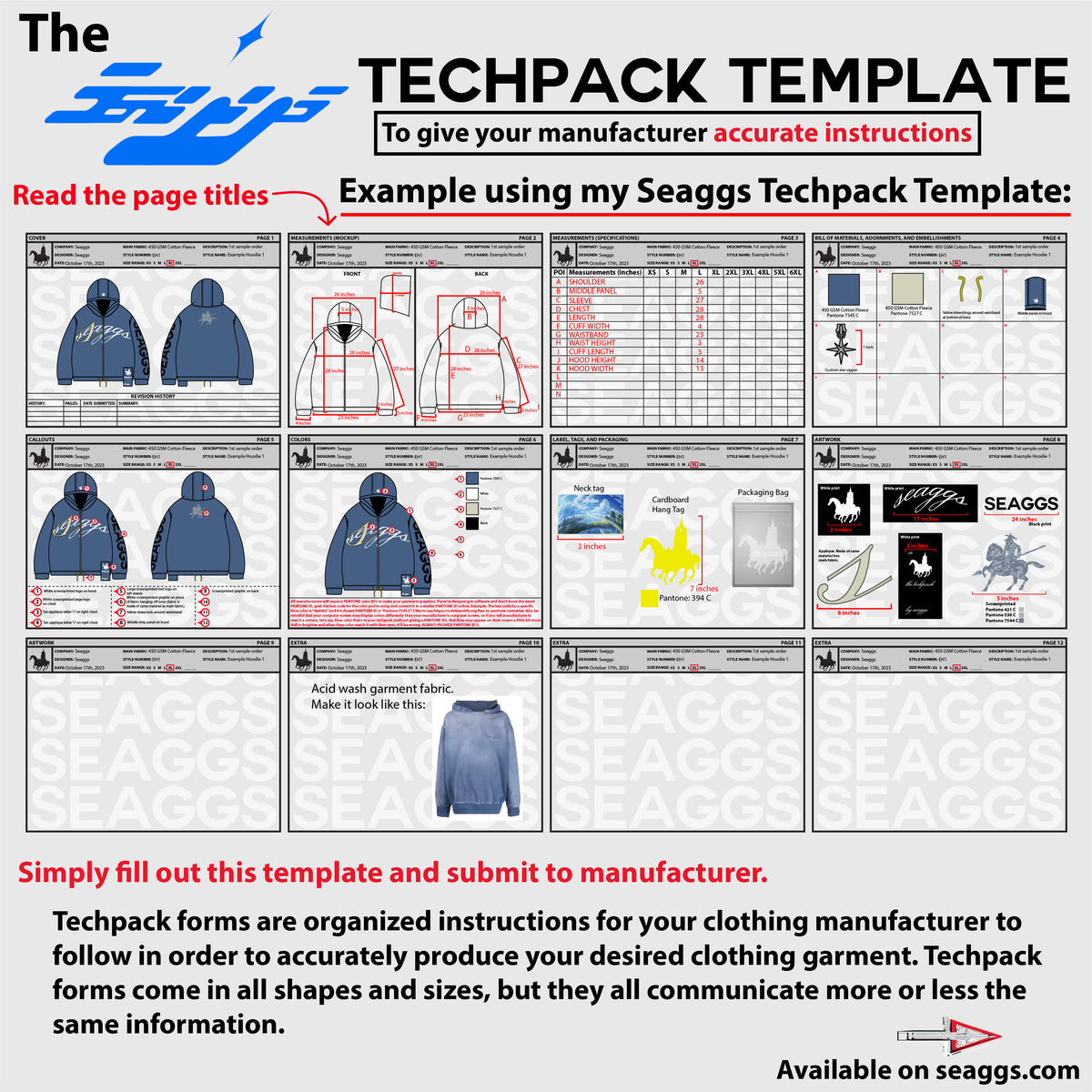 Seaggs Techpack Template