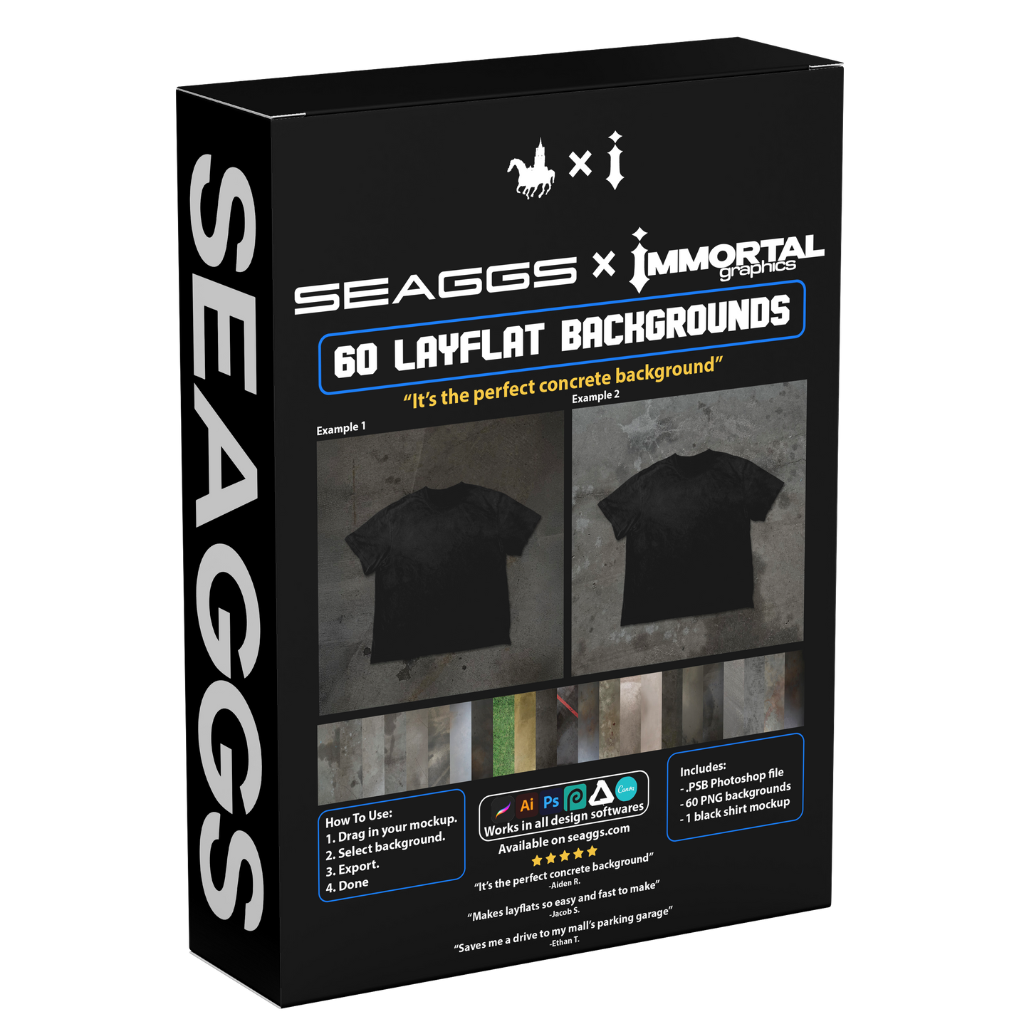 Seaggs x Immortal Layflat Background Pack