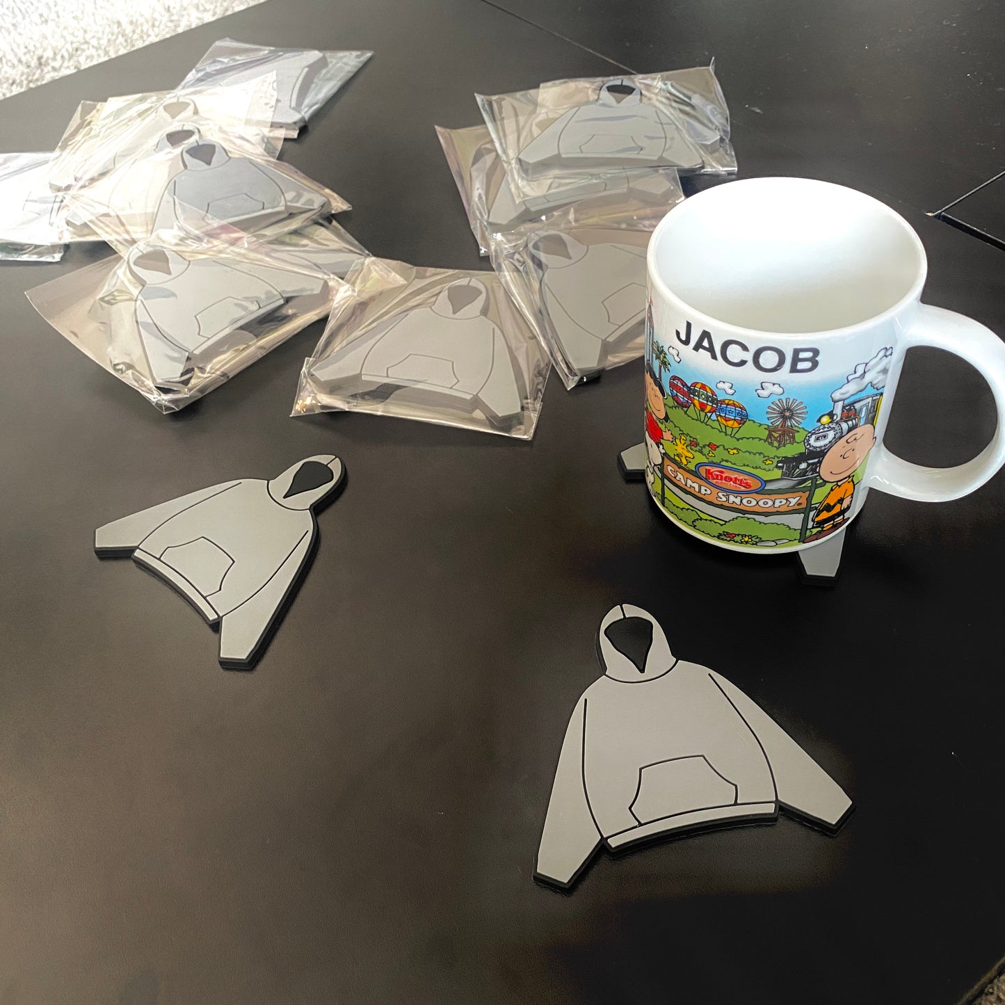 Hoodie Mockup Coasters