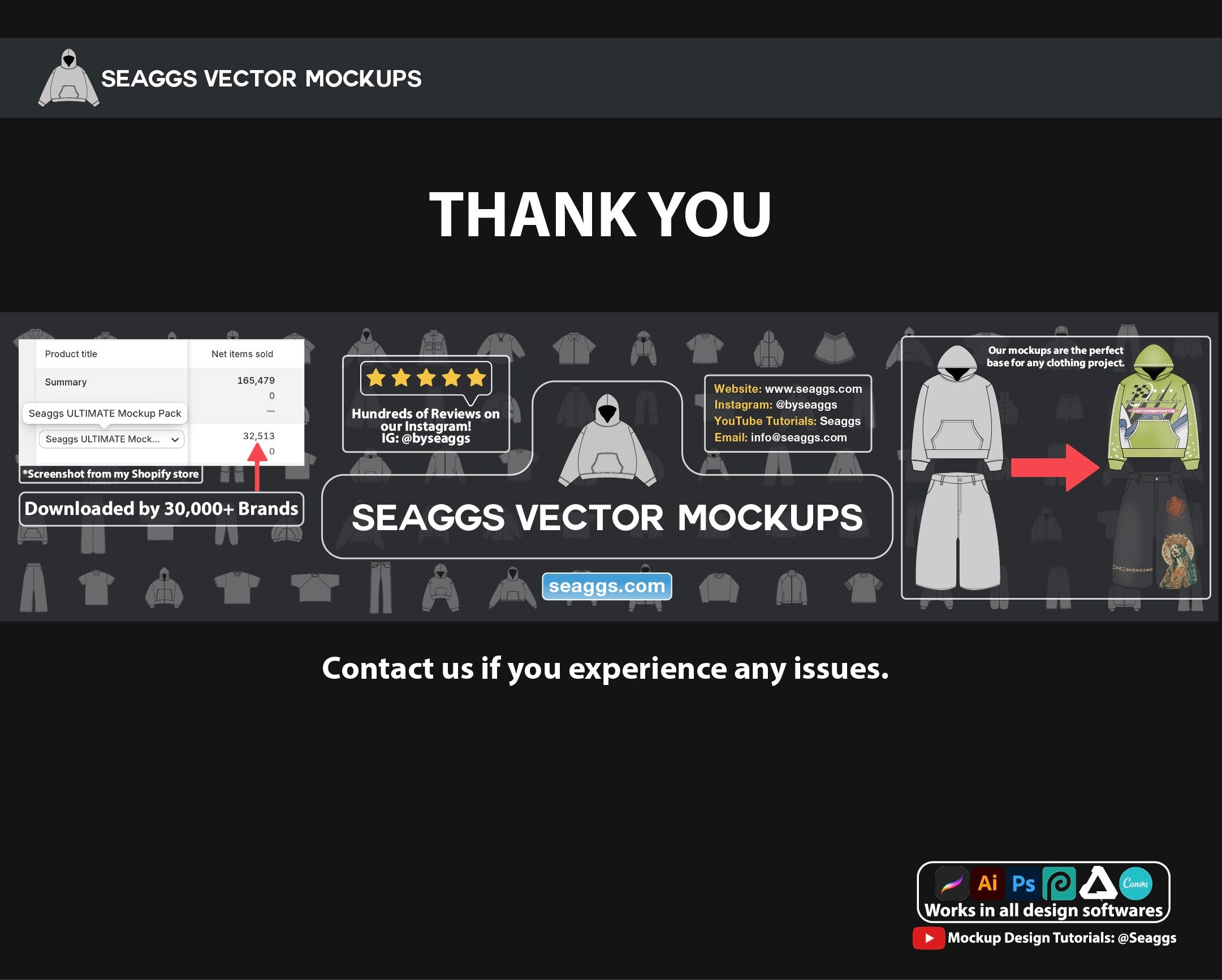 Seaggs "ULTIMATE" Mockup Pack + Sneaker Mockup Pack Bundle