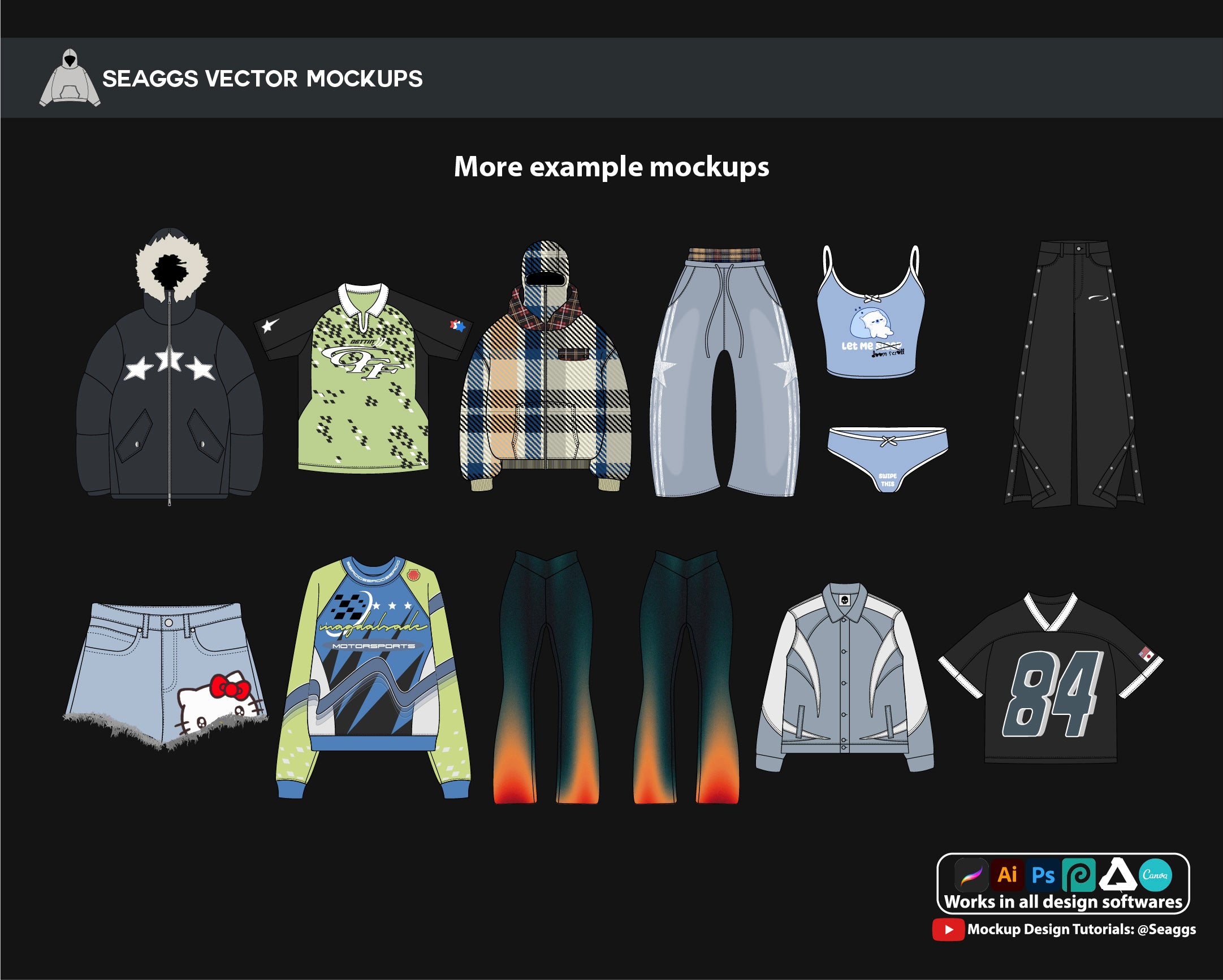 Seaggs ULTIMATE Mockup Pack + Sneaker Mockup Pack Bundle'