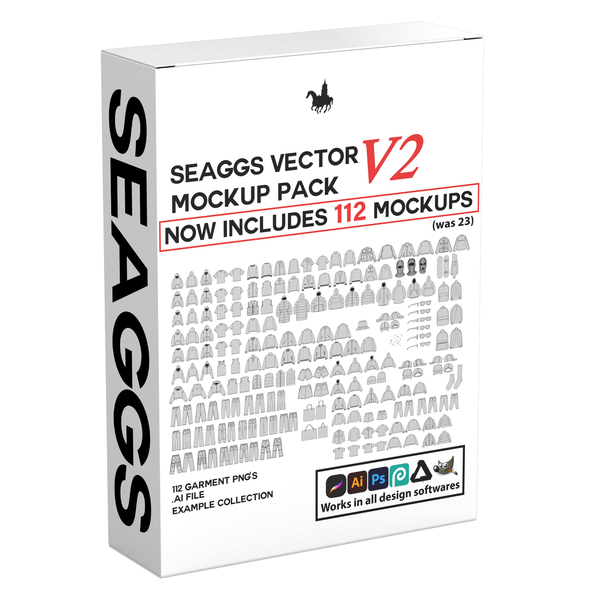 Seaggs Premium Vector Mockup Pack V2