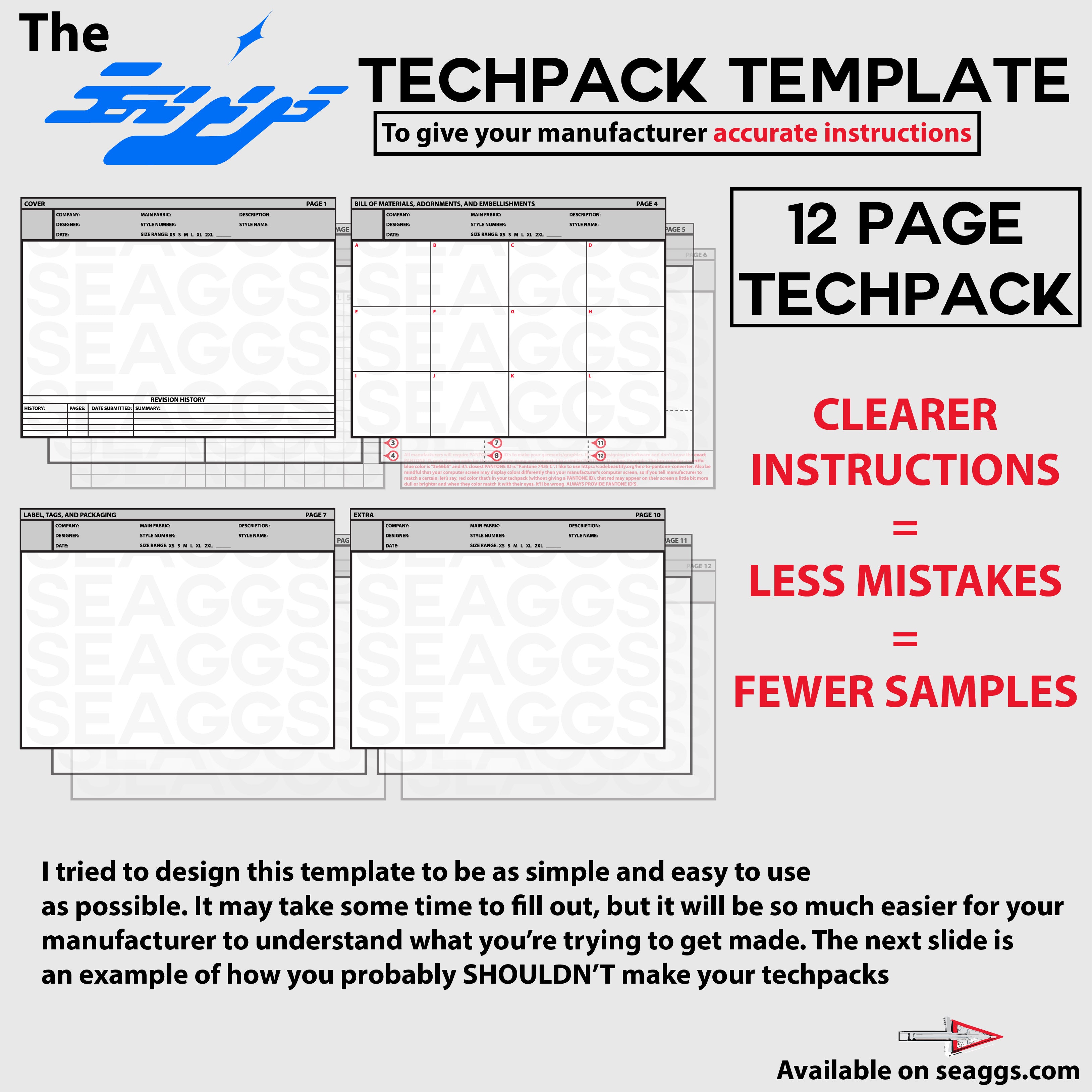 Seaggs Techpack Template