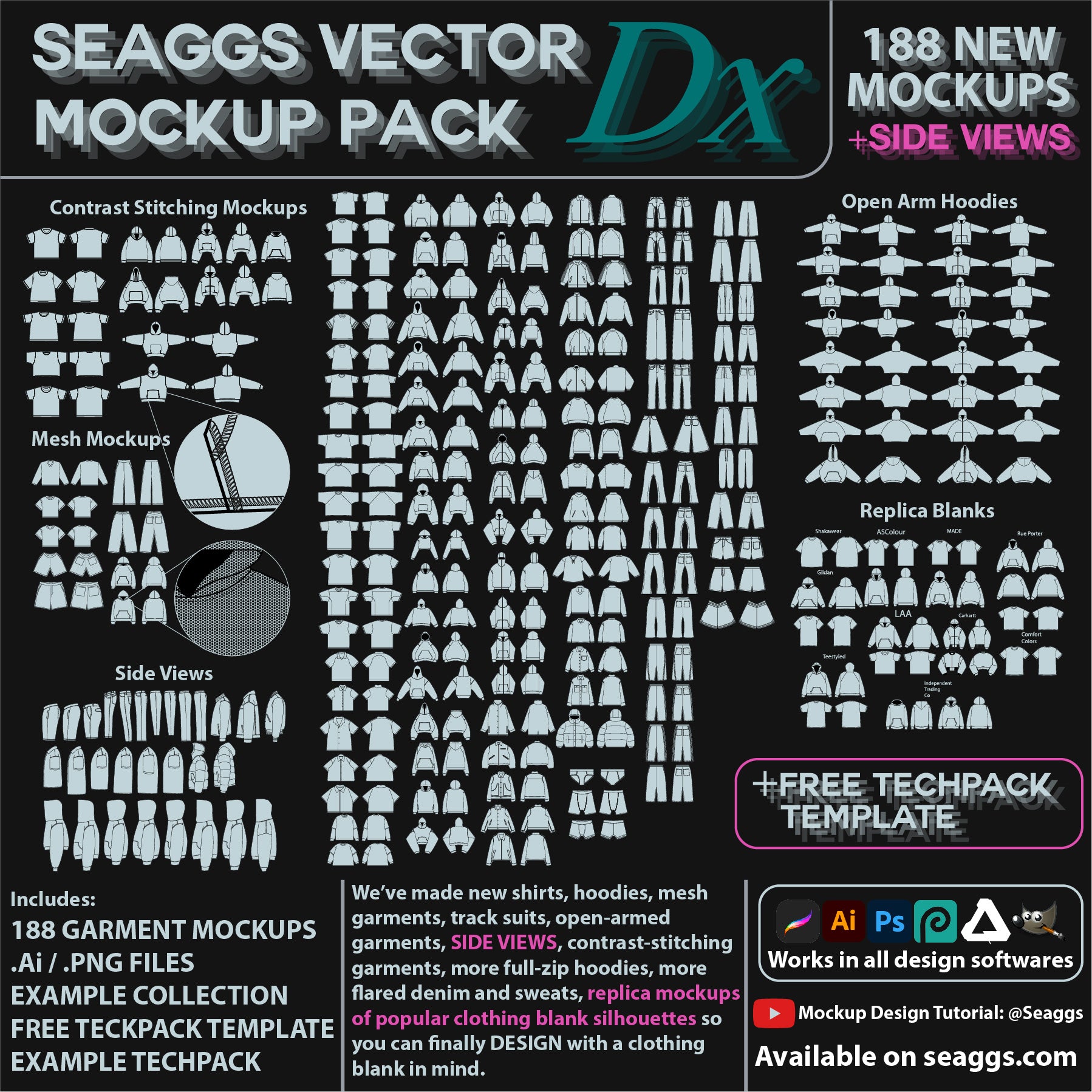 Seaggs Premium Vector Mockup Pack Dx