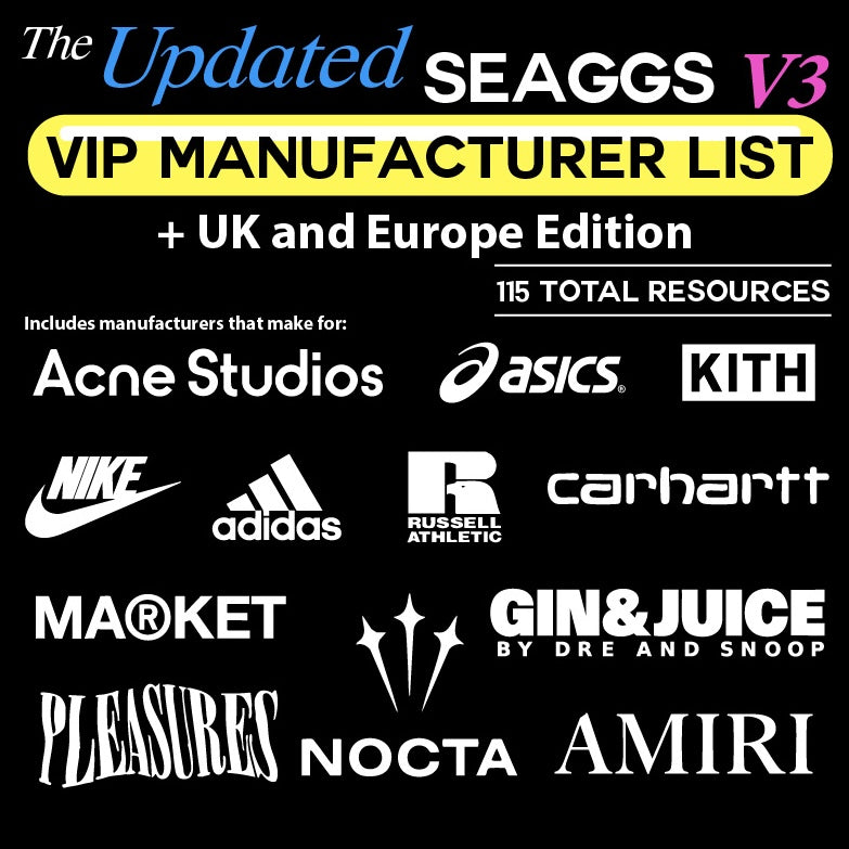 VIP Manufacturer List V3 + UK + Europe